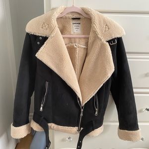 Garage furry suede jacket